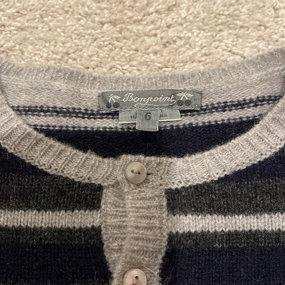 Bonpoint striped sweater, size 6 - Picture 4 of 7